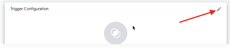Edit trigger configuration