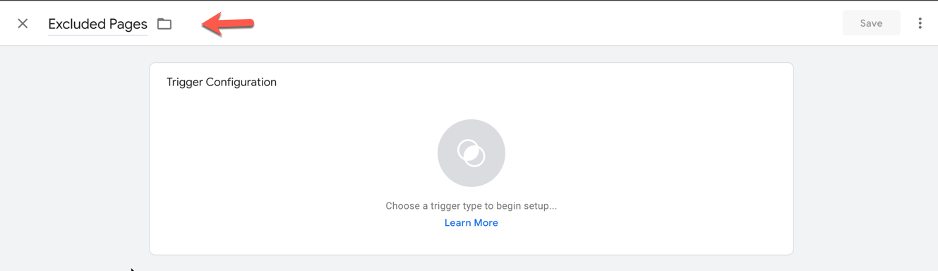 Creating a new trigger